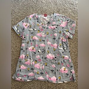 Kids Gray and Pink Cartoon Print Shirt